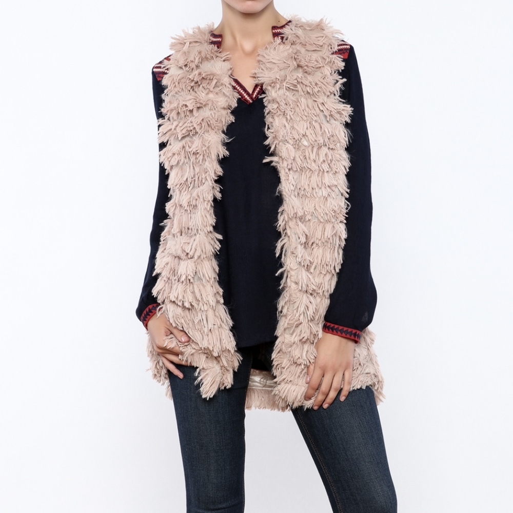 Fur vest size M from Chelsea & Violet.